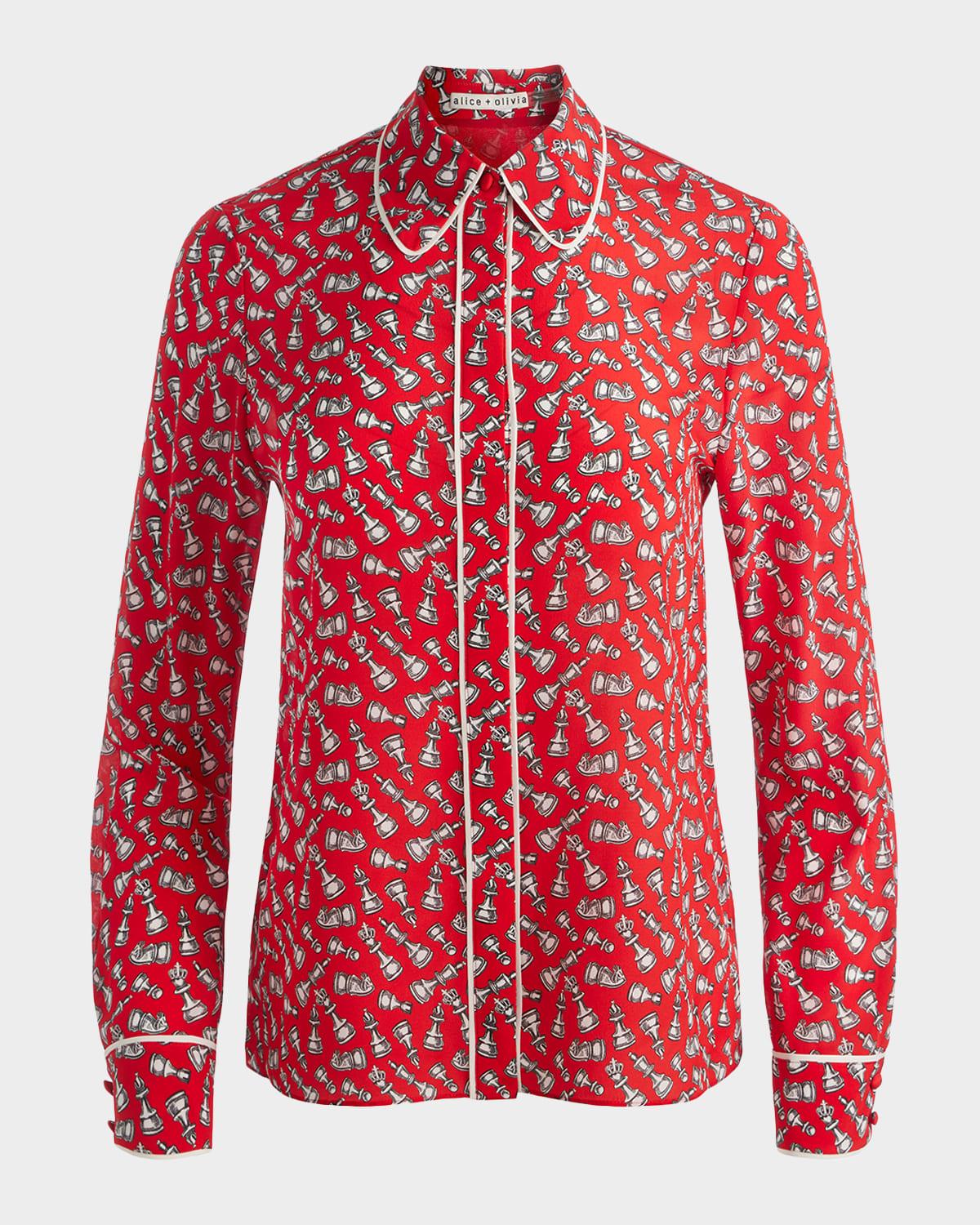 queening willa placket top