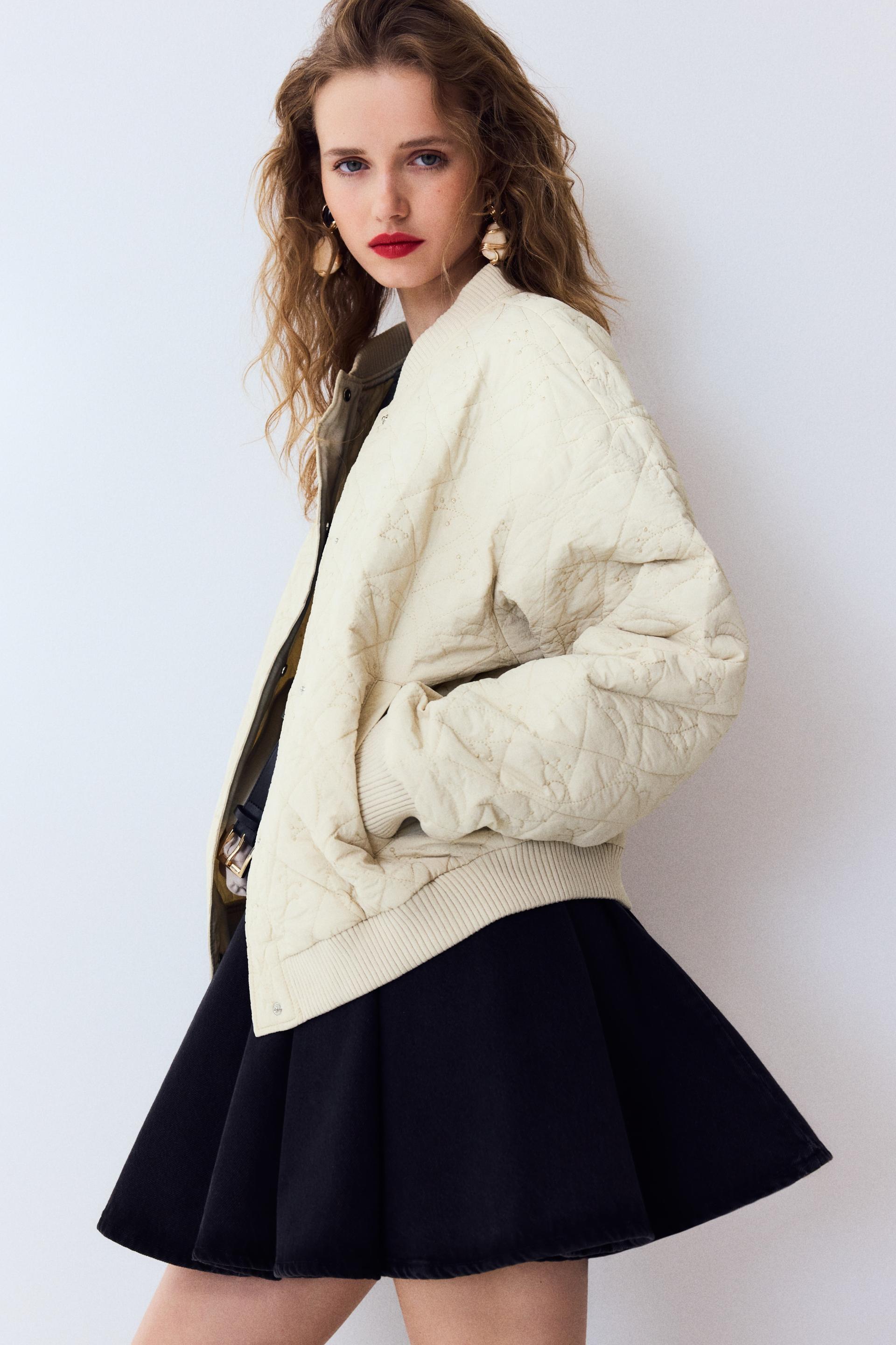 quilted bomber jacket