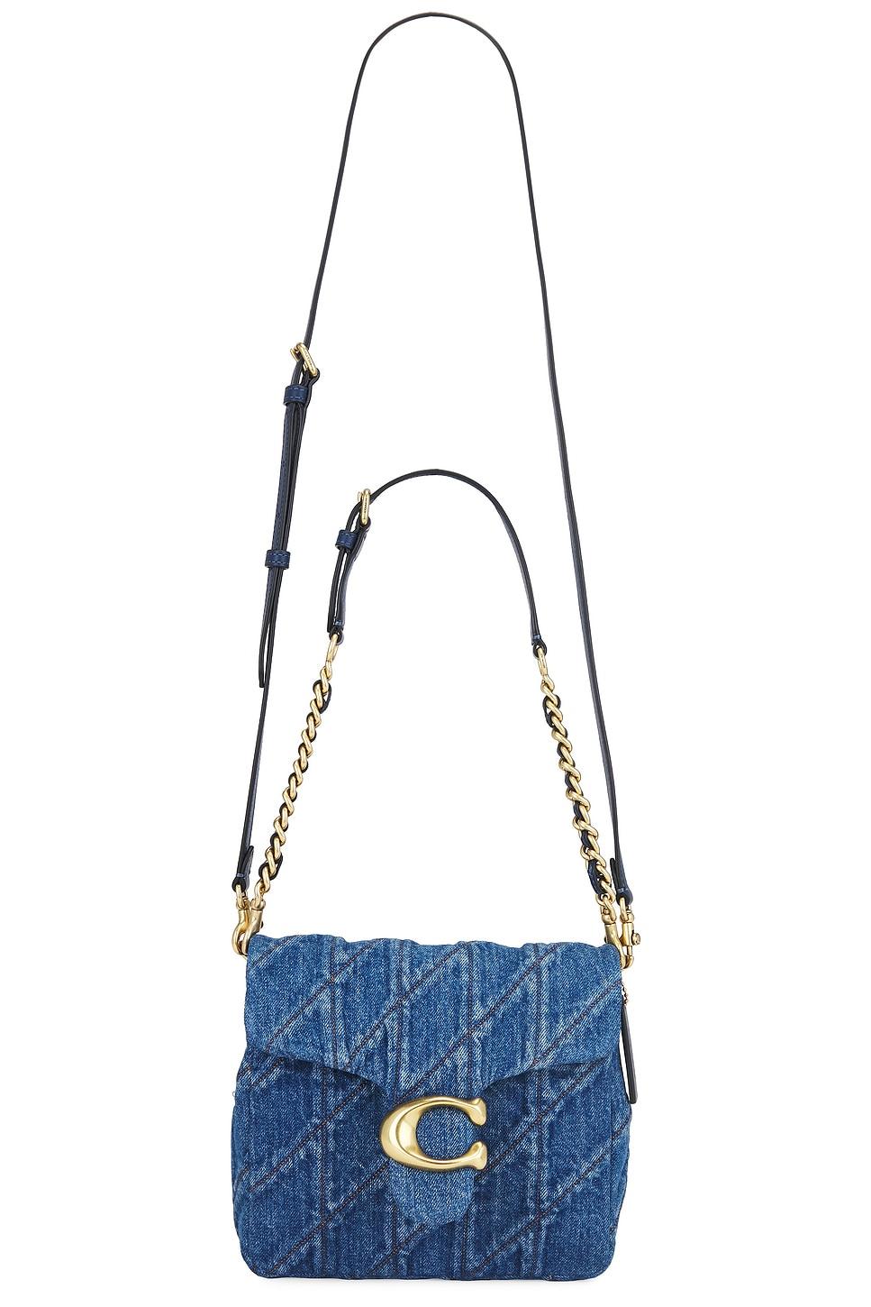 quilted denim times square tabby bag