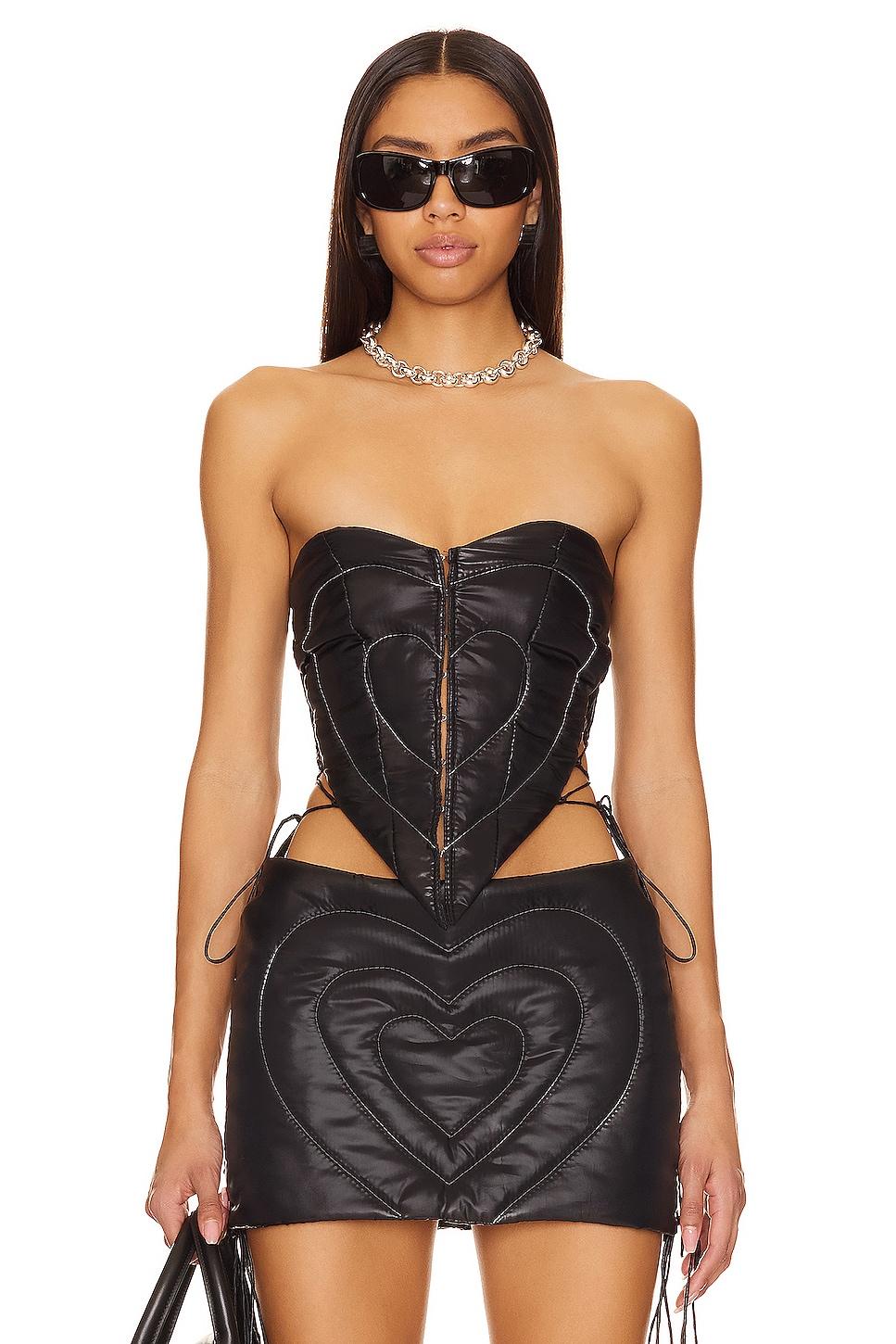 quilted heart corset