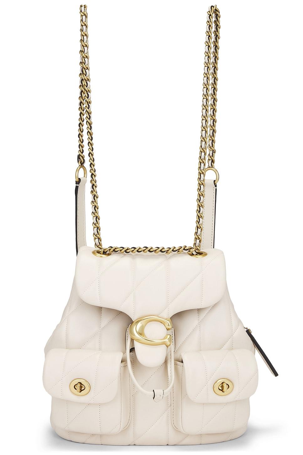 quilted leather tabby backpack