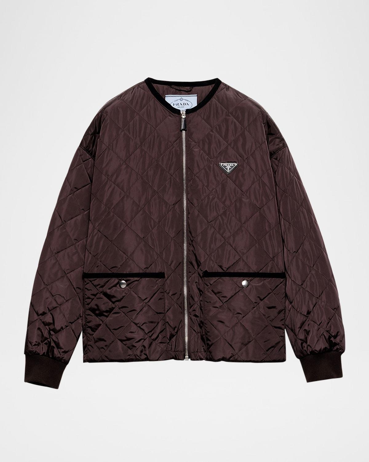quilted light re-nylon jacket