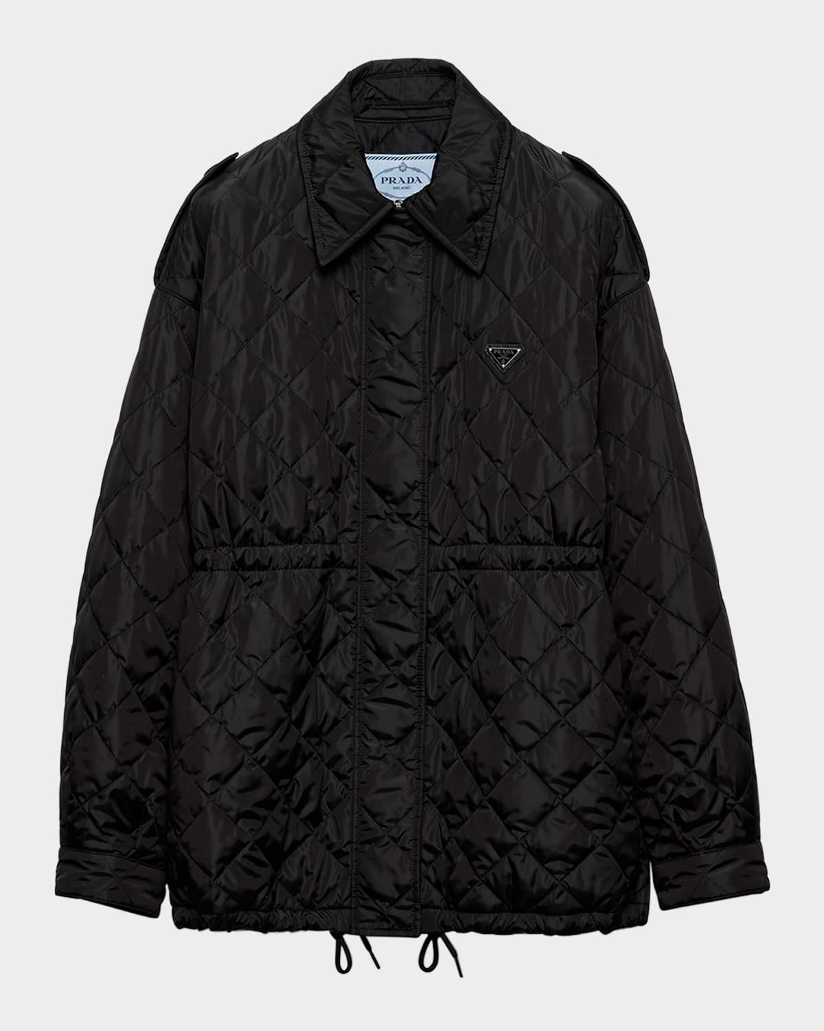 quilted lightweight re-nylon blouson jacket