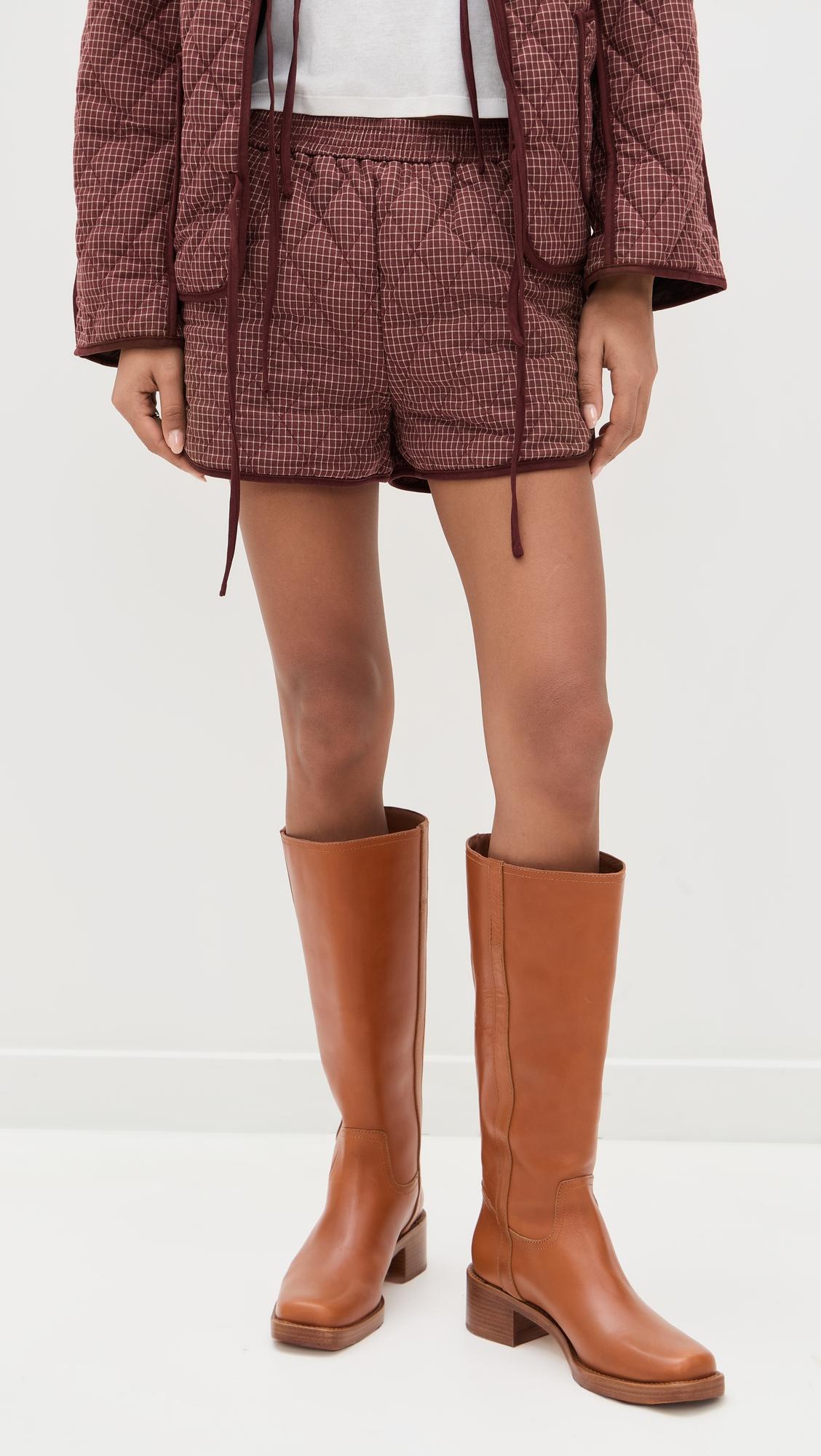quilted shorts