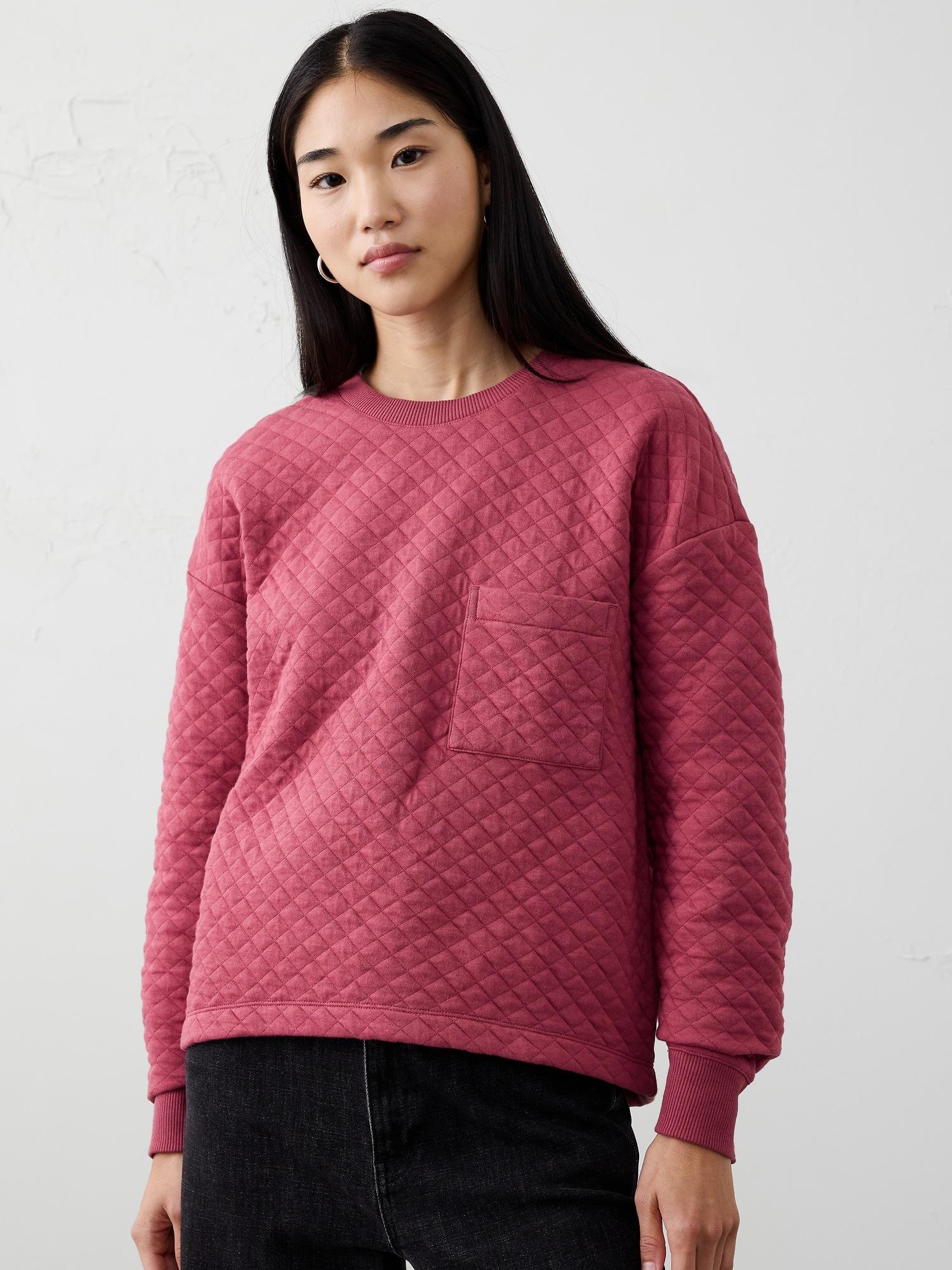 quilted sweatshirt