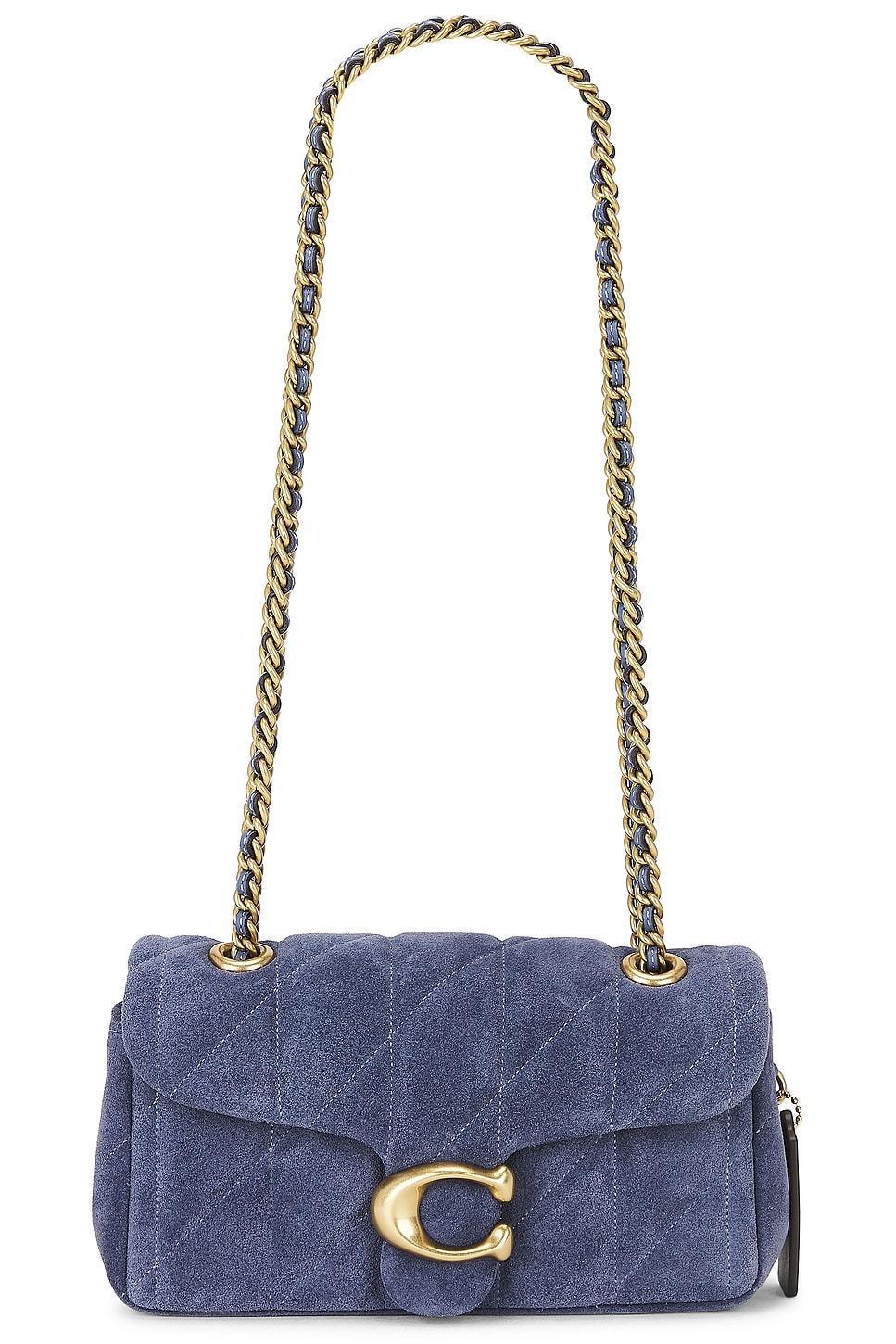quilted tabby shoulder bag 20 light denim