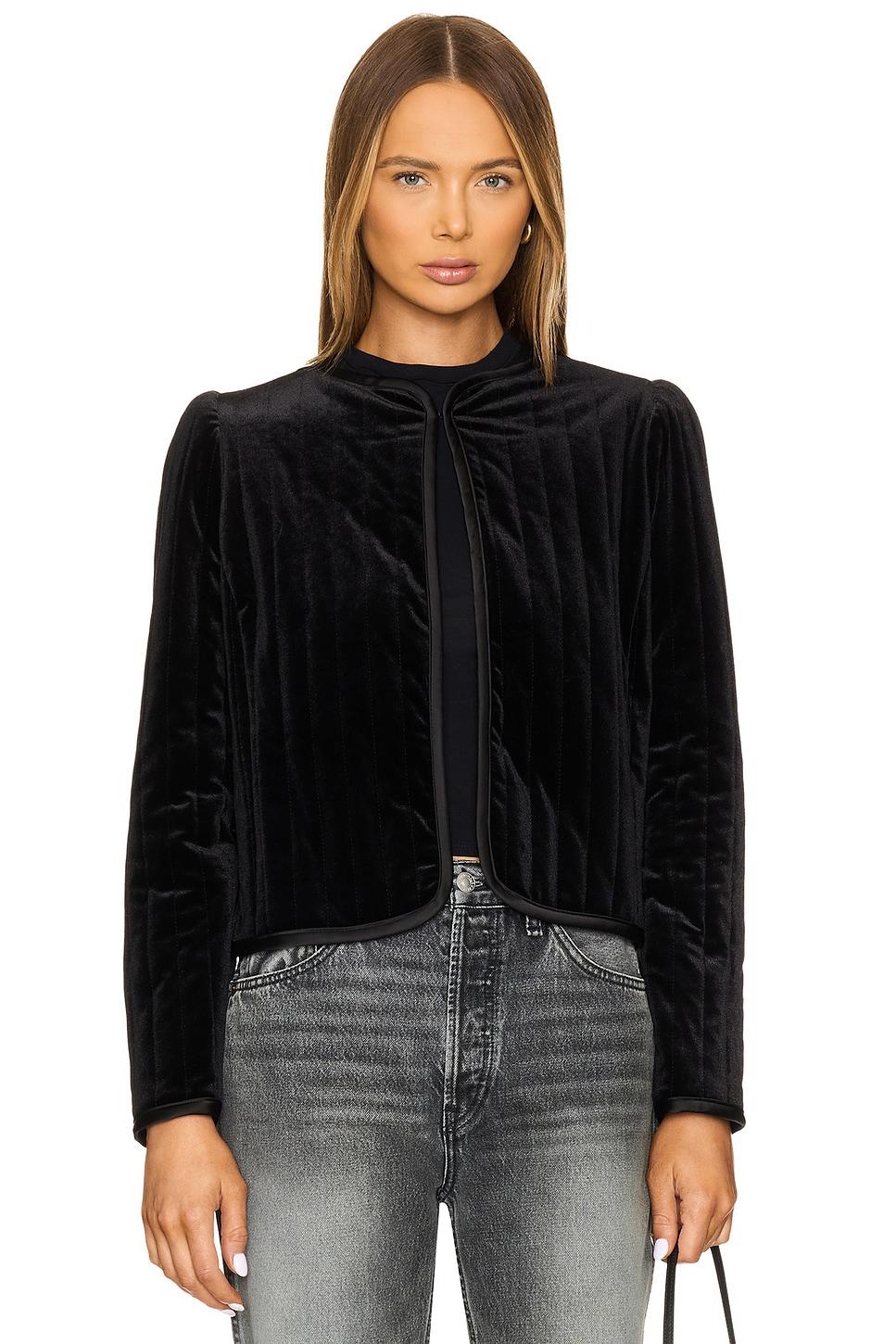 quilted velvet jacket