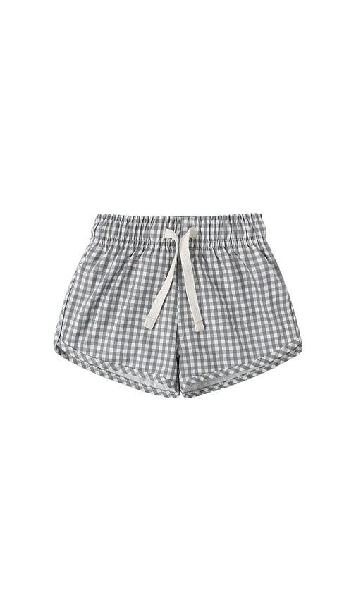 quincy mae boys swim short in grey.