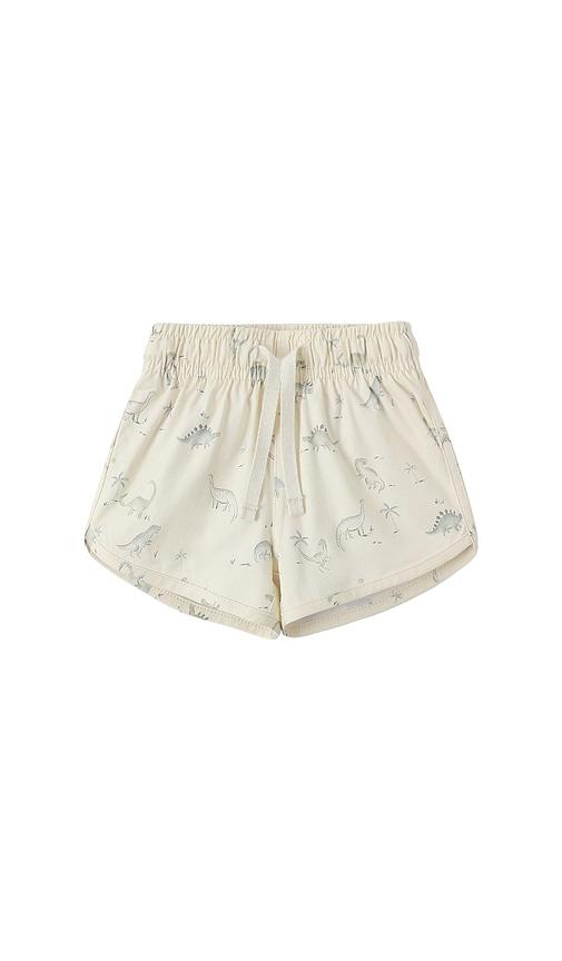 quincy mae boys swim short in ivory.