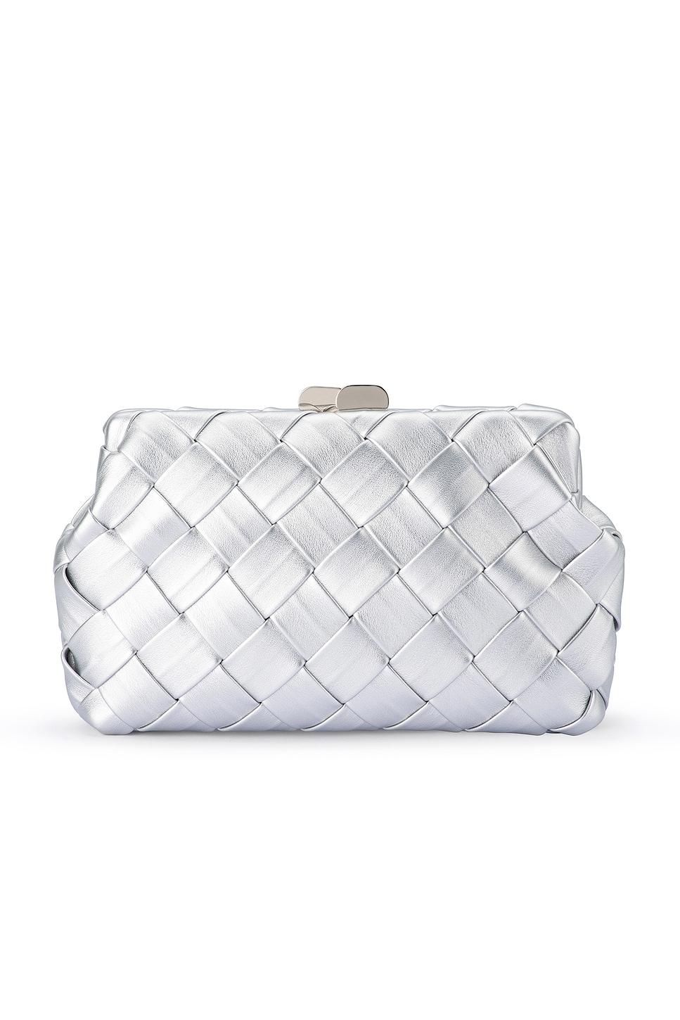quinn woven clutch