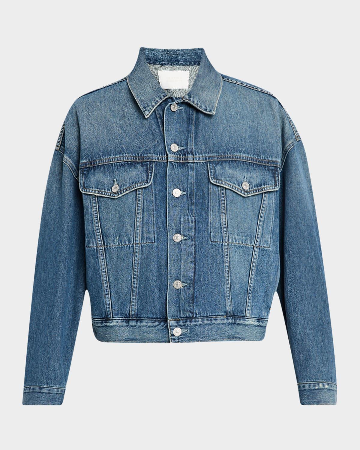 quira puff denim jacket