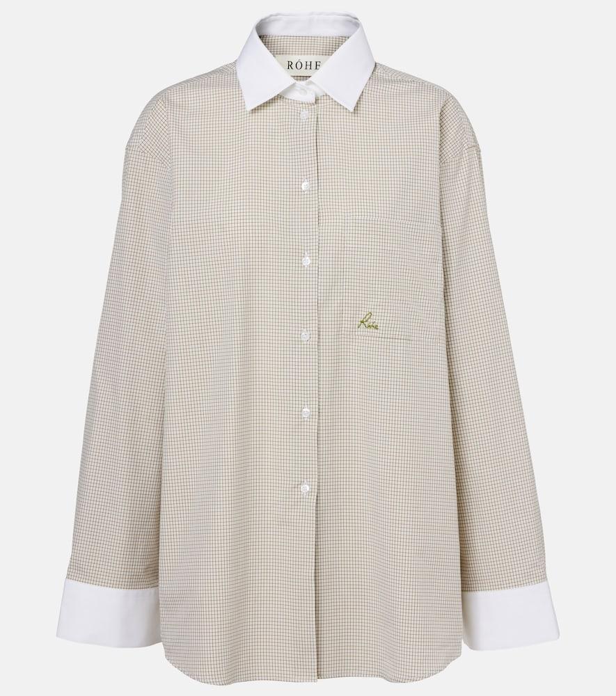 róhe checked cotton shirt