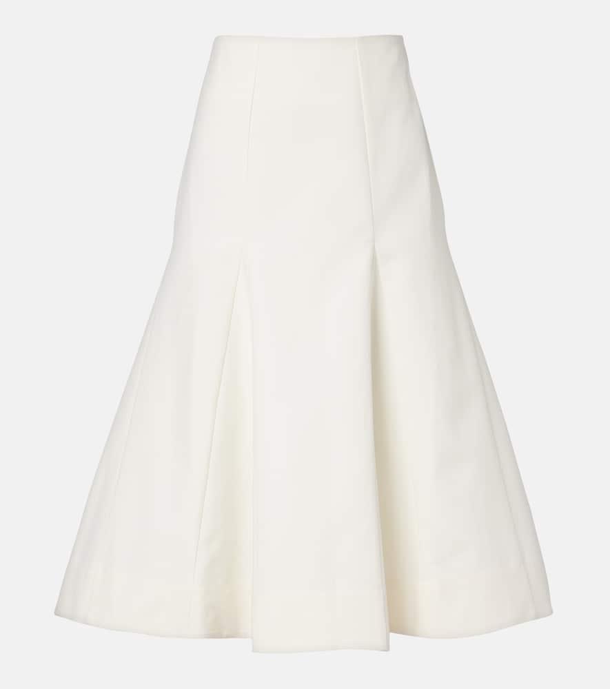 róhe cotton midi skirt