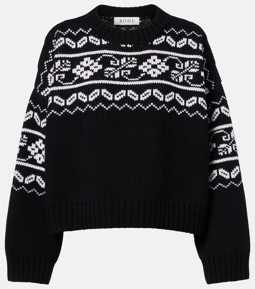 róhe fair isle wool sweater