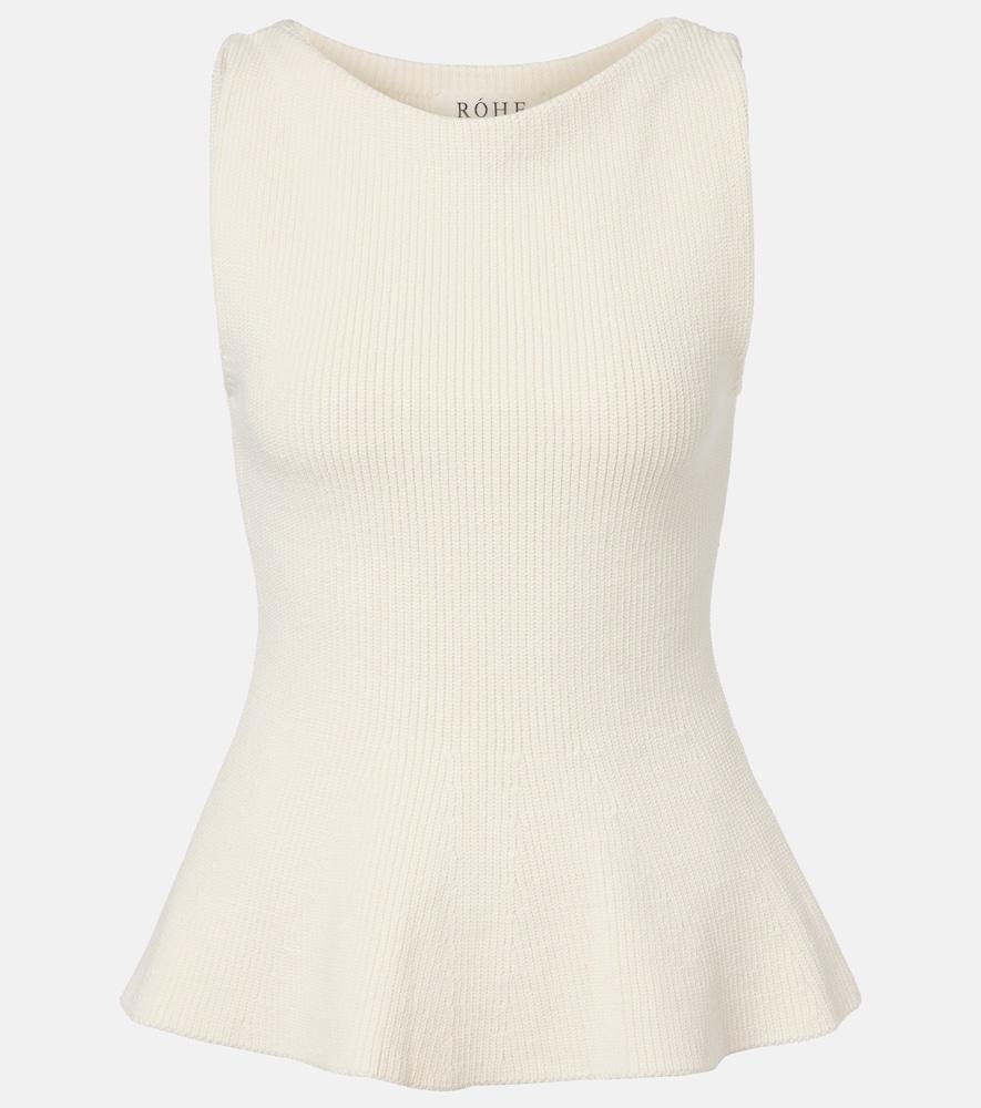 róhe knitted cotton top