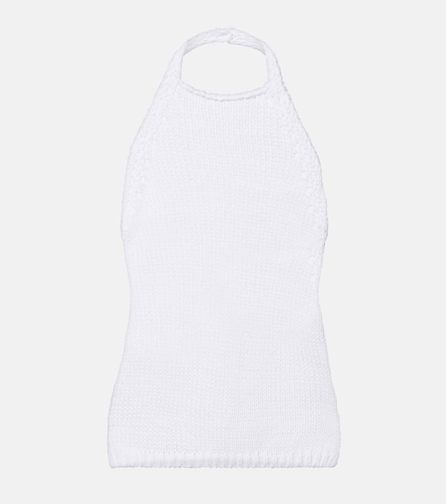 róhe knitted halterneck cotton top