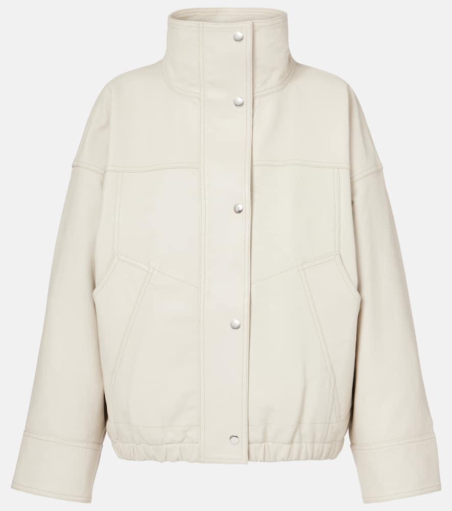 róhe leather bomber jacket