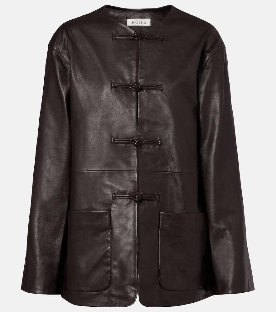 róhe marie leather jacket