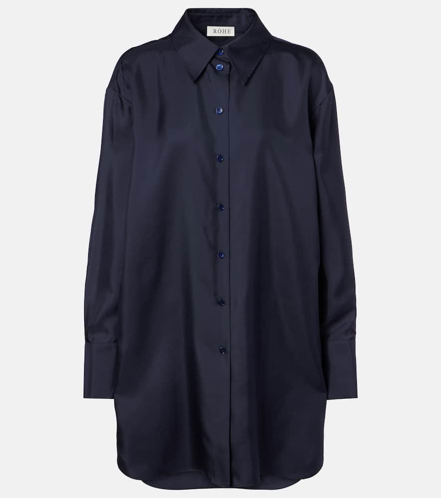 róhe oversized silk shirt