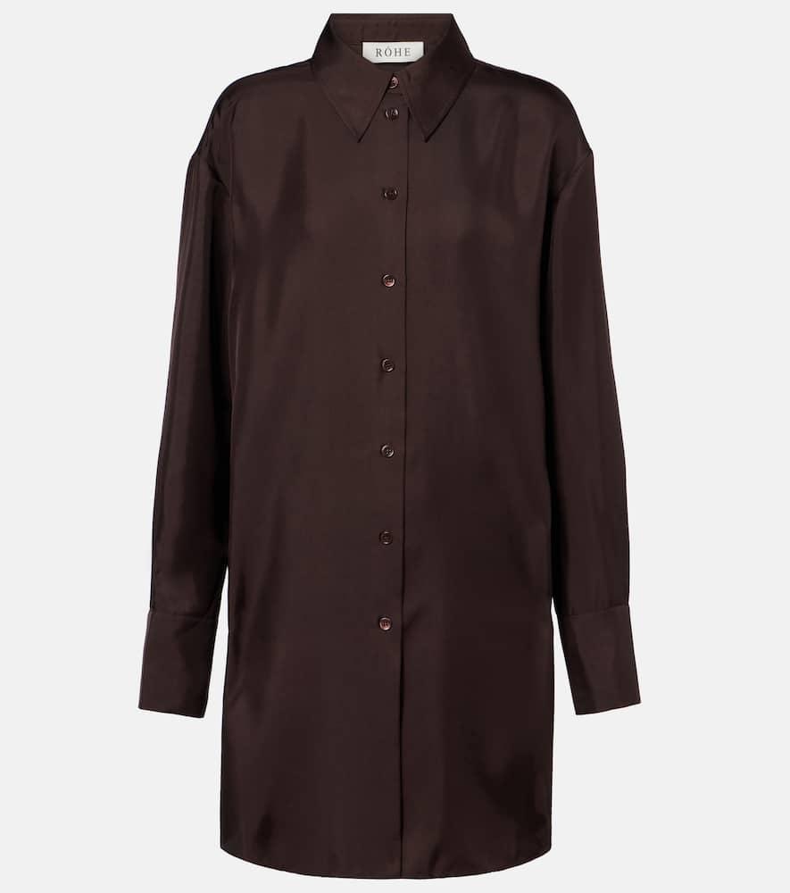róhe oversized silk shirt