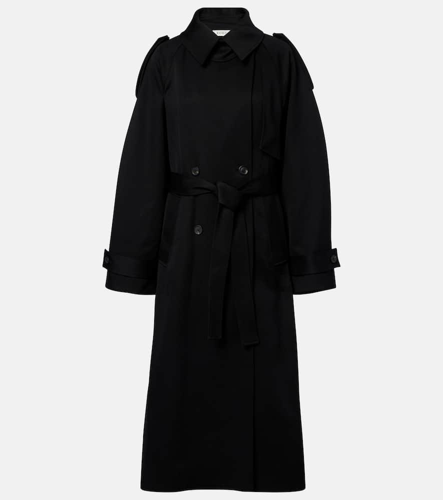 róhe oversized virgin wool coat