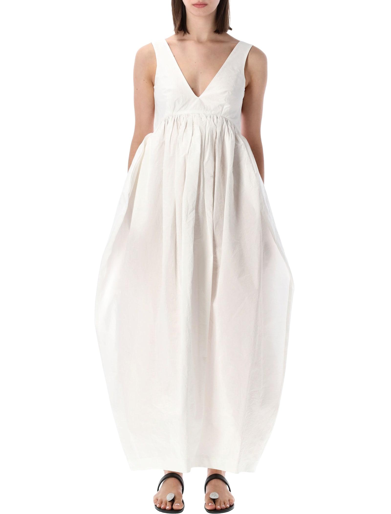 róhe sculptural textured cotton dress