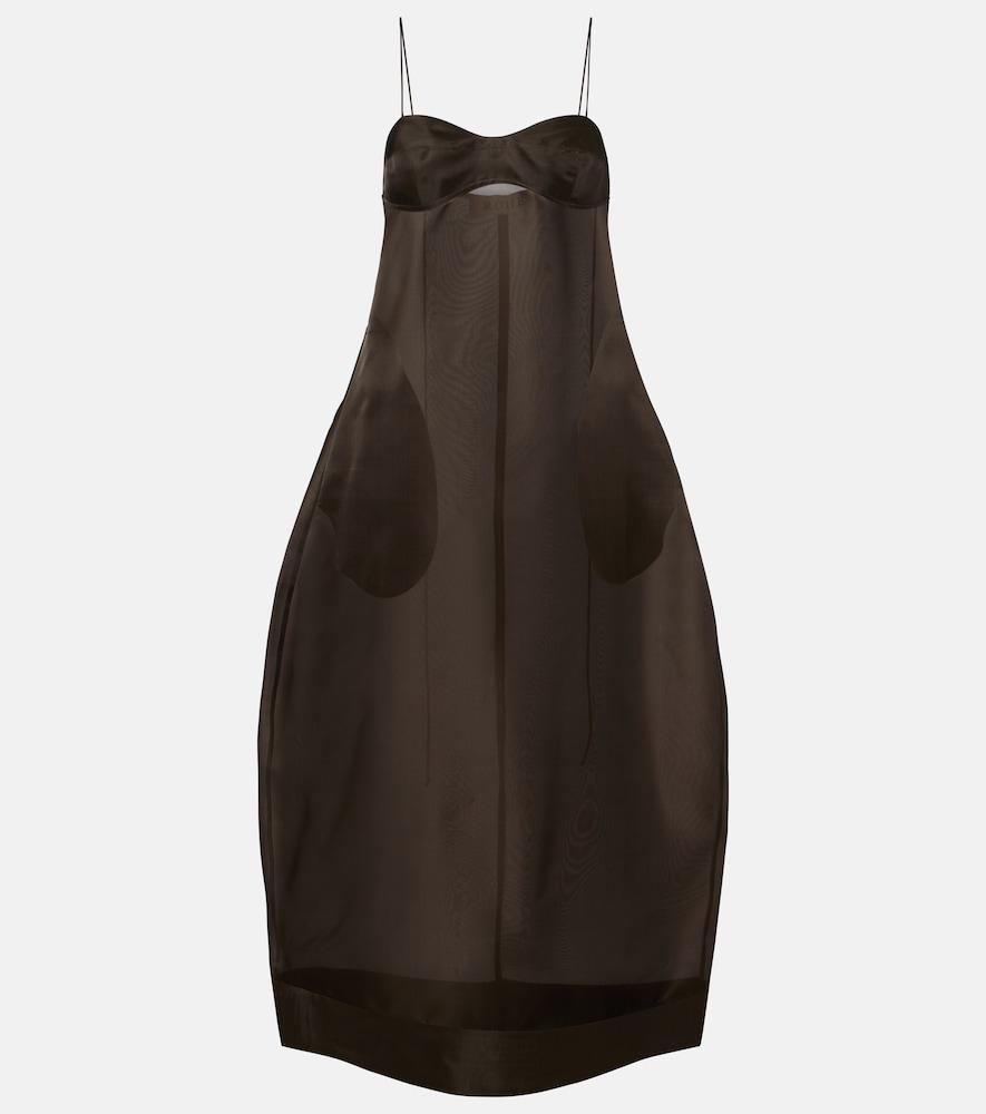 róhe silk organza midi dress