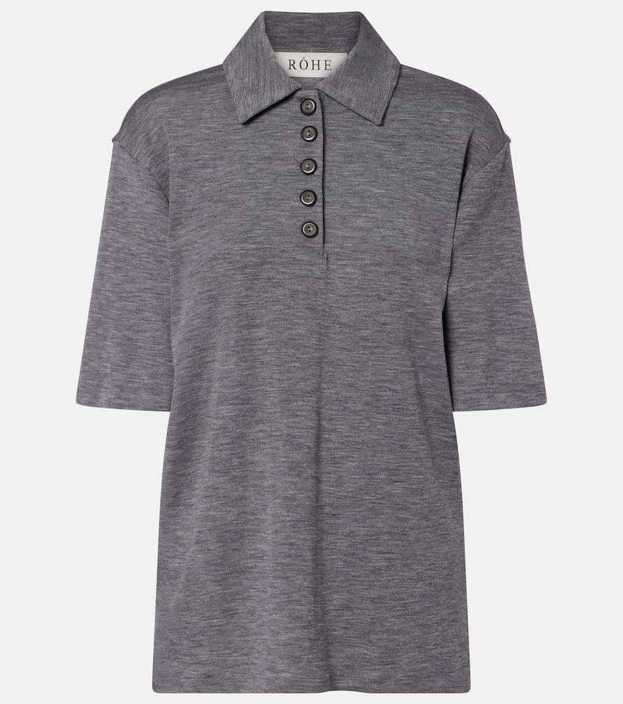 róhe wool polo shirt