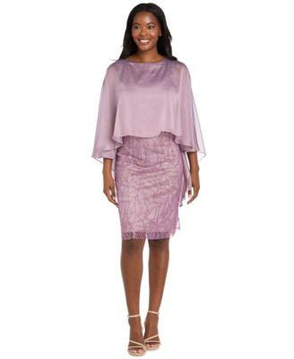 r m richards womens glitter boat neck cocktail dress