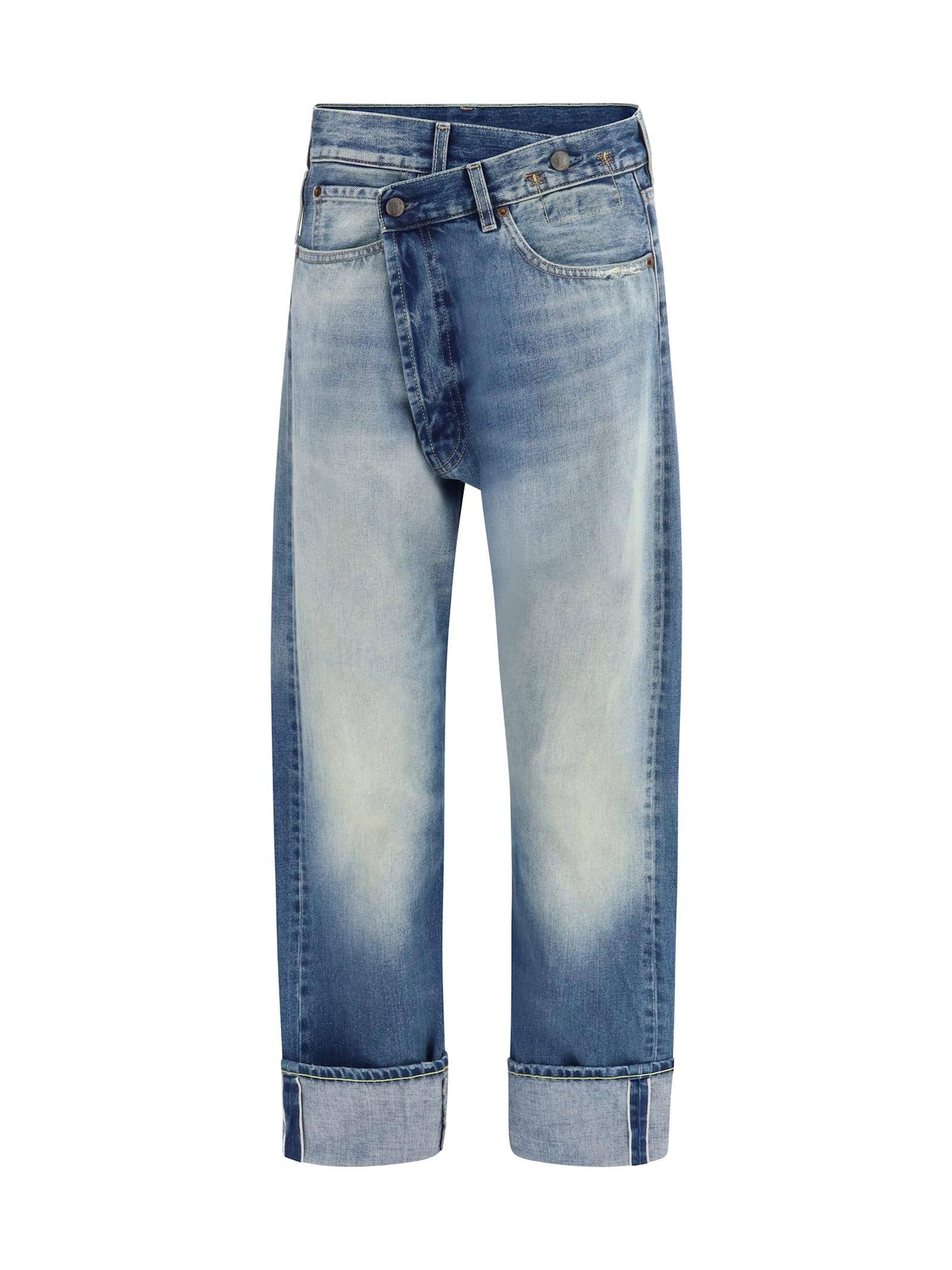 r13 straight-leg jeans
