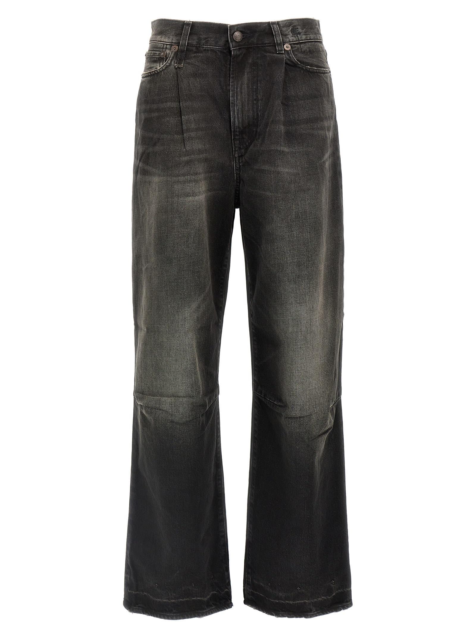 r13 wayne articulated knee jeans