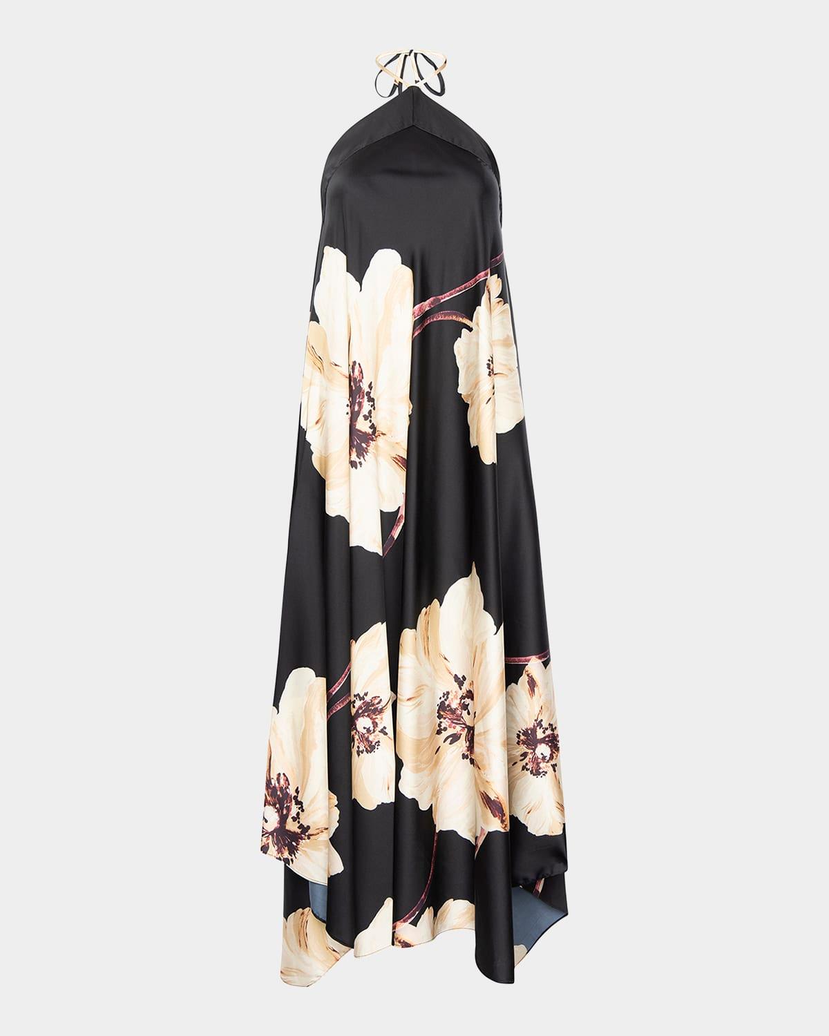 raban halter maxi dress
