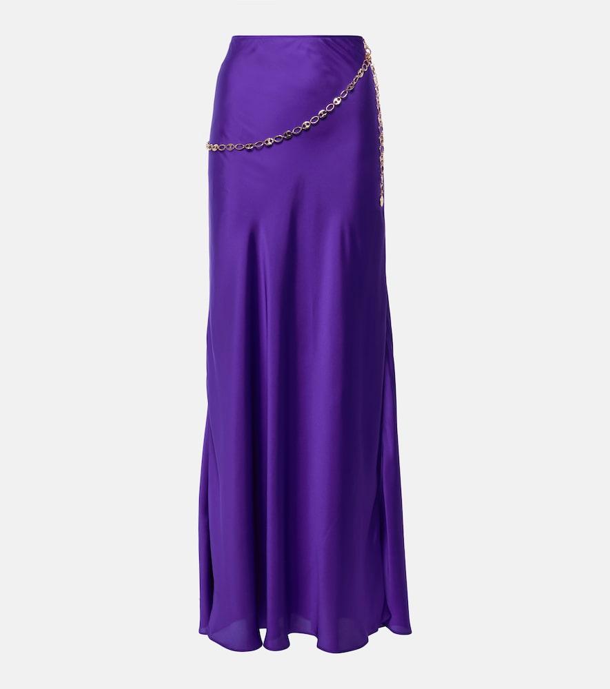 rabanne chain-detail maxi skirt