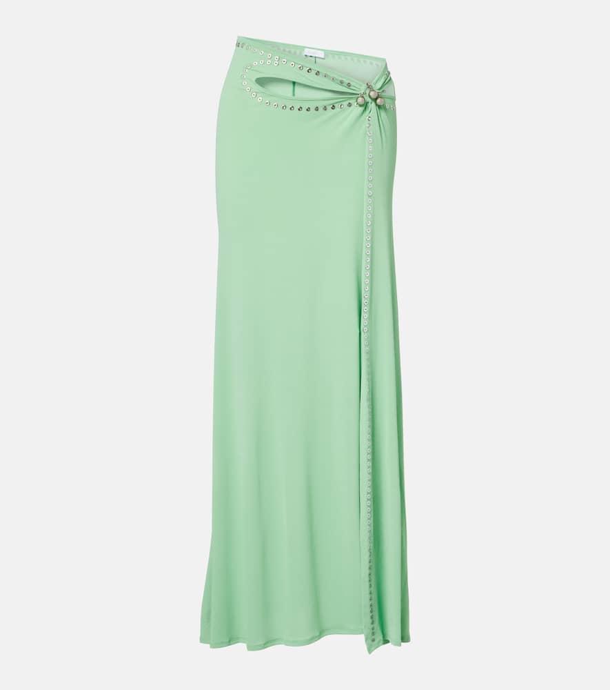 rabanne embellished maxi skirt