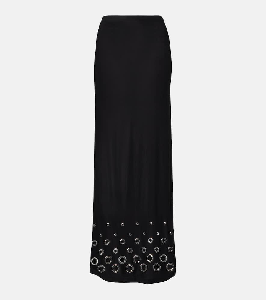 rabanne embellished maxi skirt