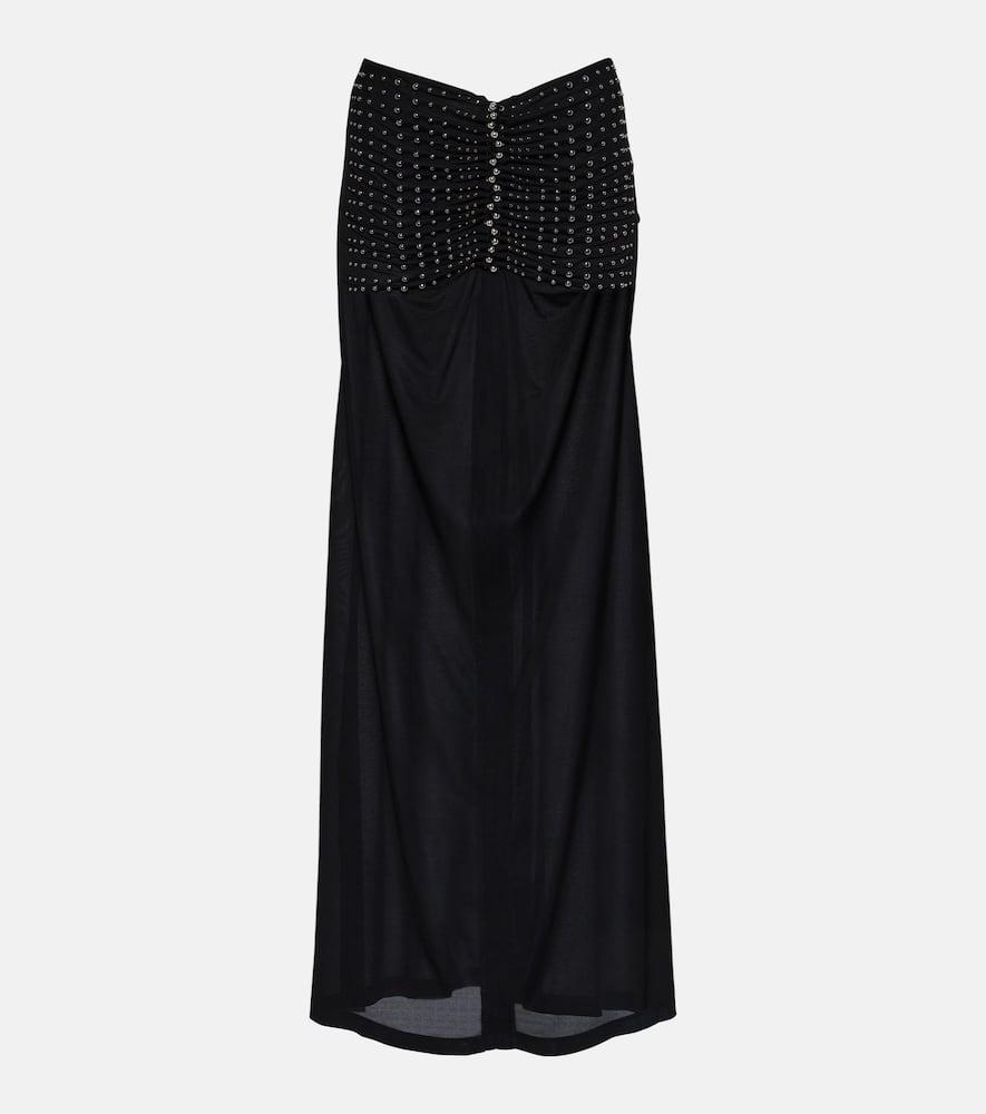 rabanne embellished maxi skirt