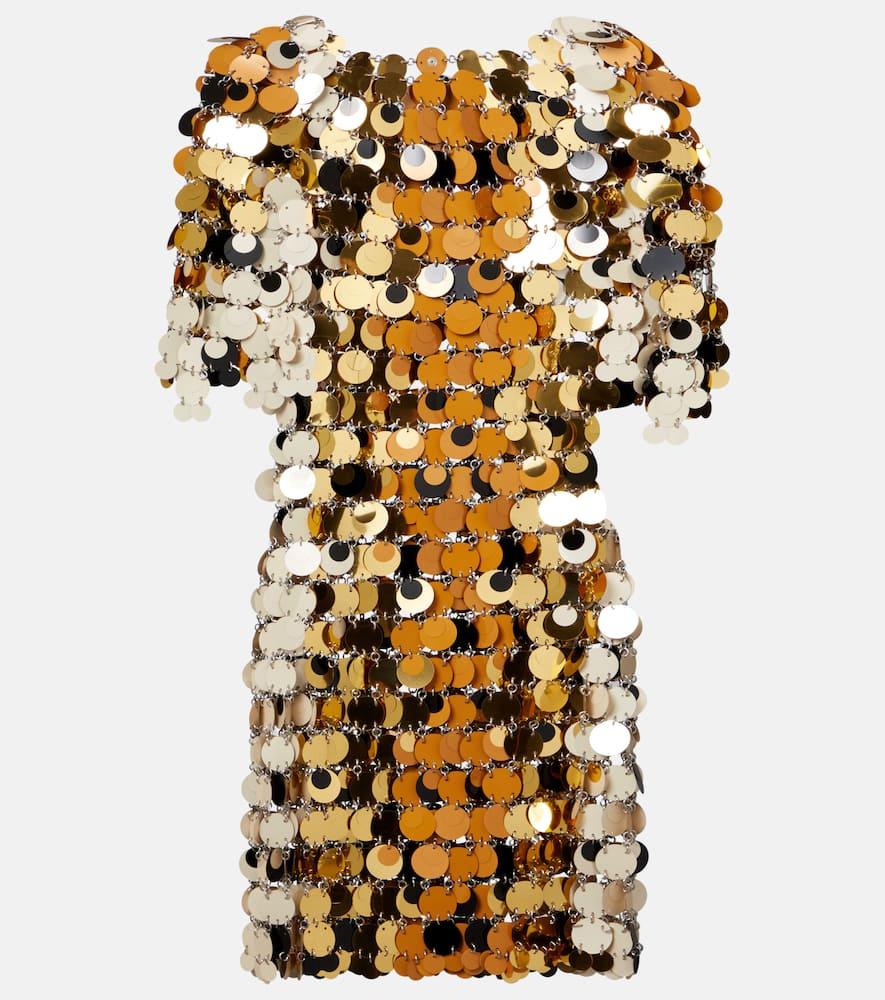 rabanne embellished minidress