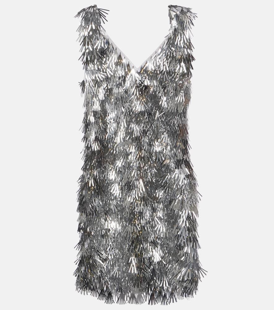 rabanne embellished minidress