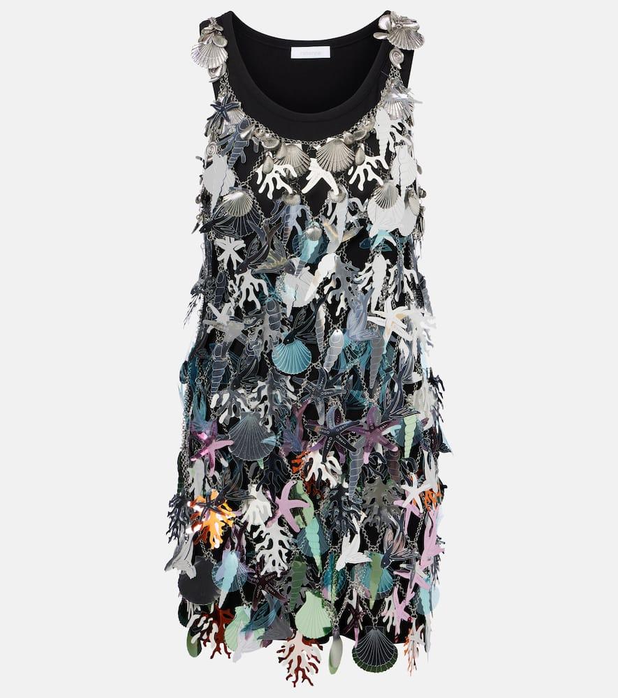 rabanne embellished minidress