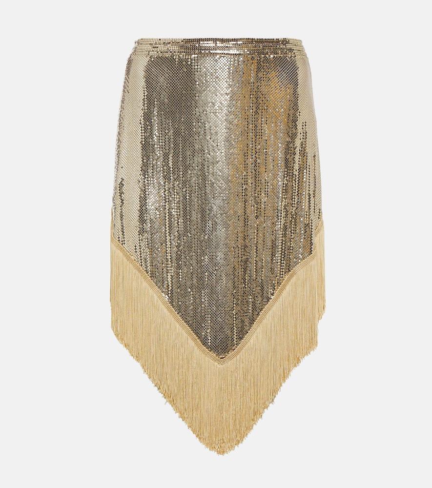 rabanne embellished miniskirt