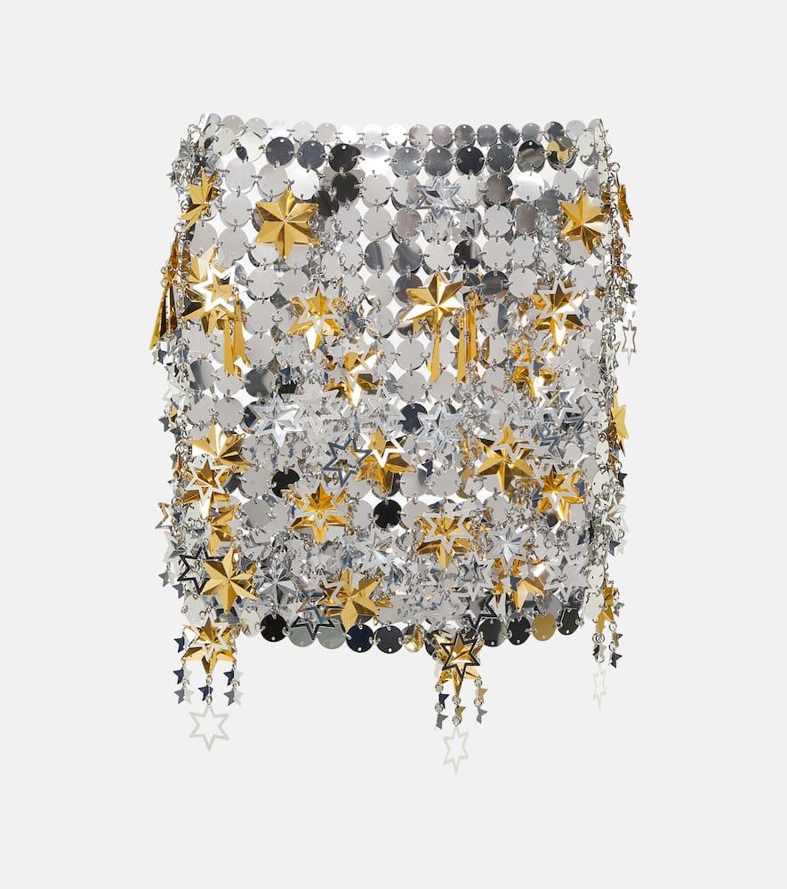 rabanne embellished miniskirt