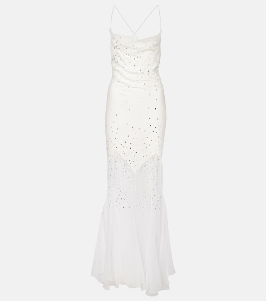 rabanne embellished sheer gown