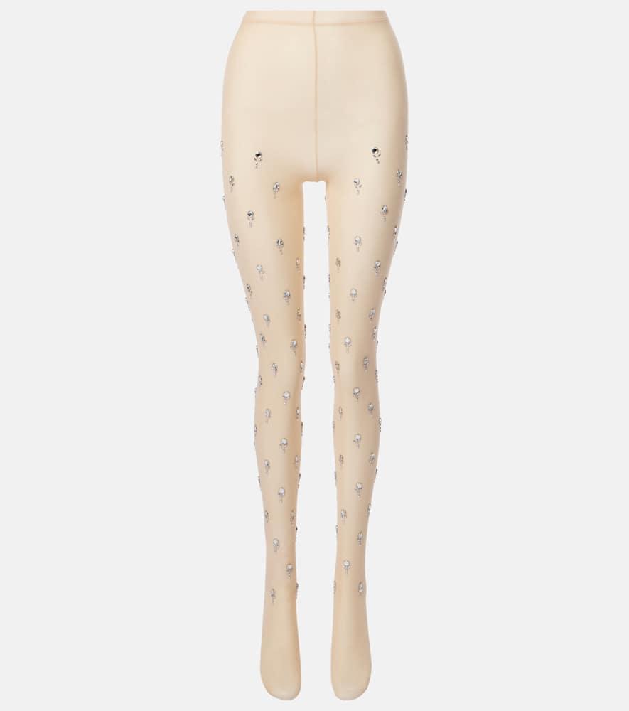 rabanne embellished tights
