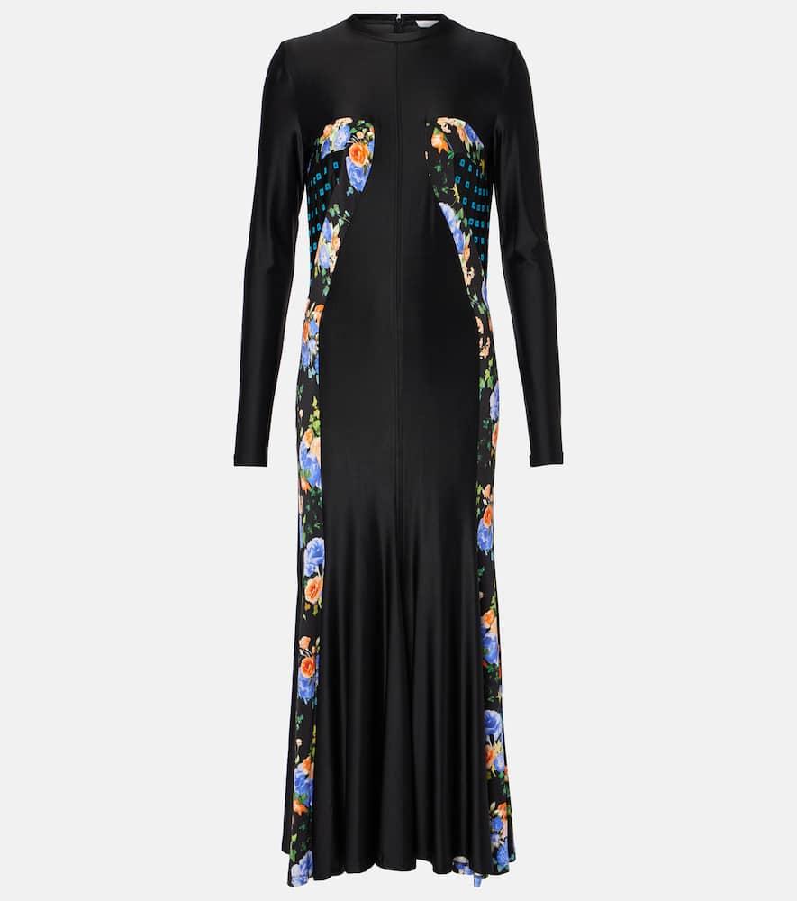 rabanne floral jersey maxi dress
