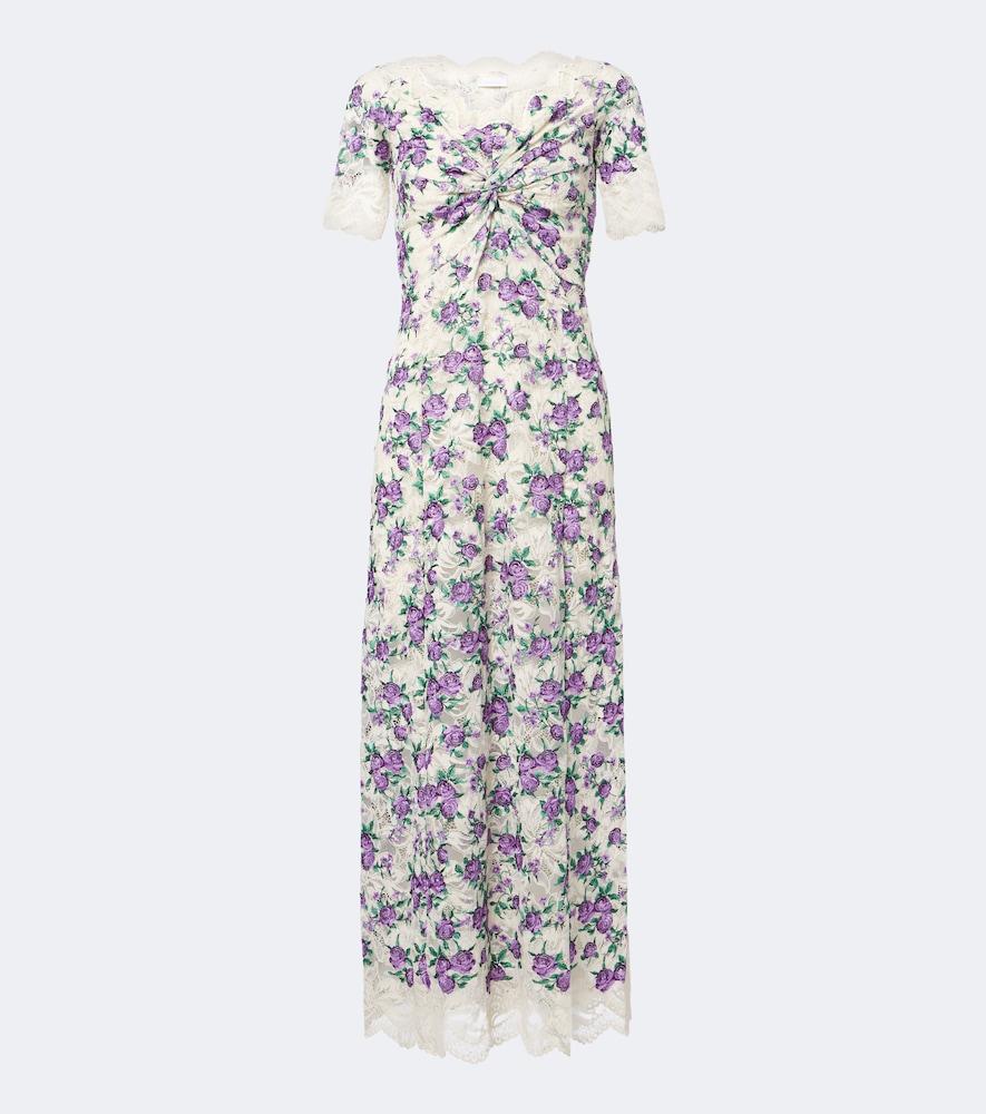 rabanne floral lace maxi dress