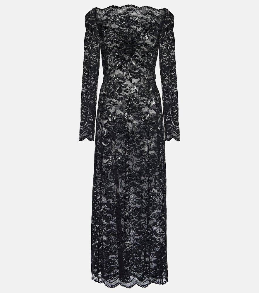 rabanne floral lace maxi dress