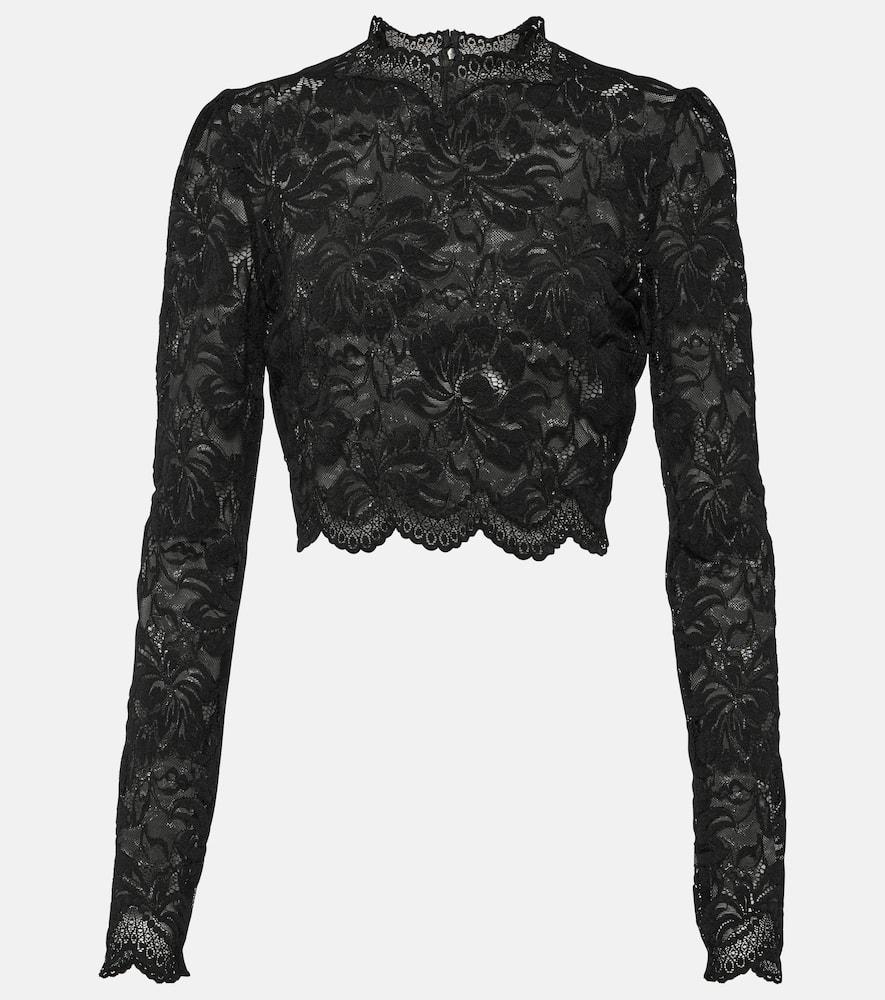 rabanne floral lace top
