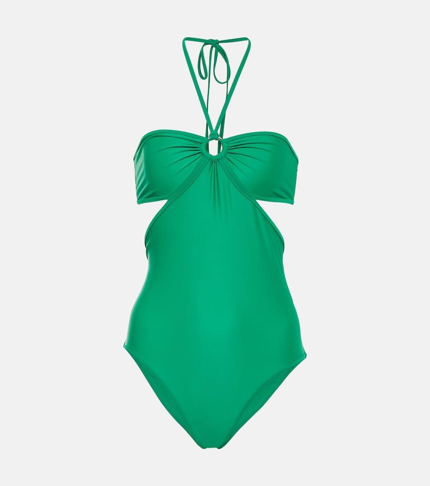 rabanne halterneck swimsuit