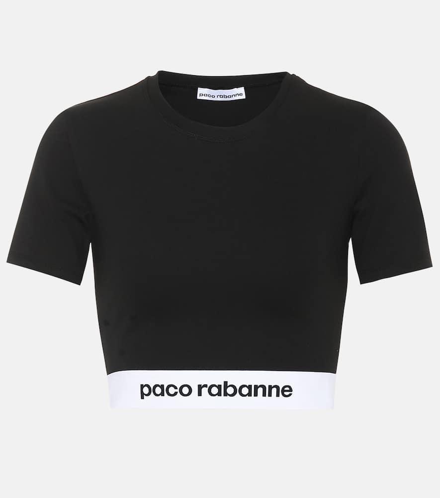 rabanne jersey crop top
