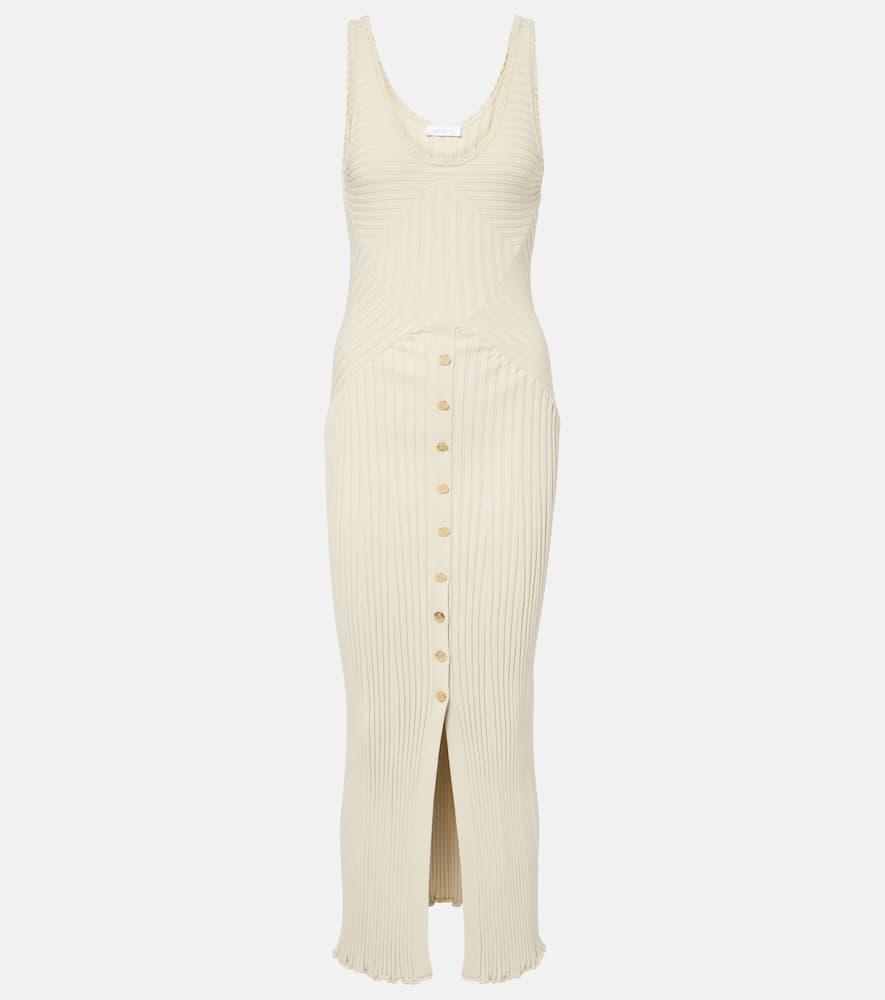 rabanne knitted midi dress